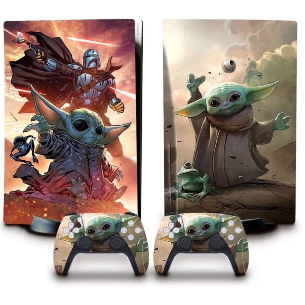 Toxxos PS5 Skin Disc Edition Anime Console and Controller Vinyl Cover Skins Wrap